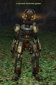 A wayward clockwork gnome