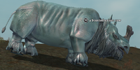 A brontotherium cow