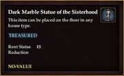 Dark Marble Statue of the Sisterhood
