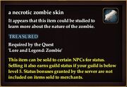 A necrotic zombie skin