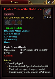Elysian Cuffs of the Darkblade