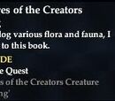 Creatures of the Creators Catalog