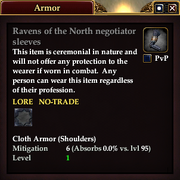 Ravens of the North negotiator sleeves