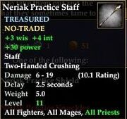 Neriak Practice Staff