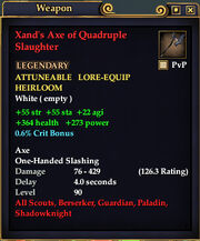 Xand's Axe of Quadruple Slaughter