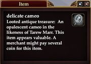 Delicate cameo