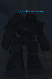 A blackened construct