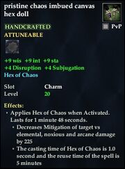 Pristine chaos imbued canvas hex doll