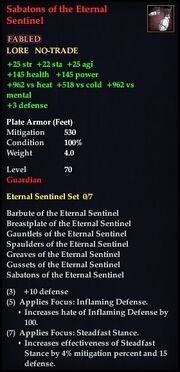Sabatons of the Eternal Sentinel