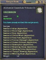 Alchemist Essentials Volume 21