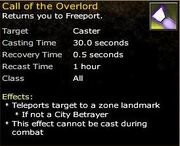 Ability Call of the Overlord
