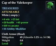 Cap of the Valekeeper