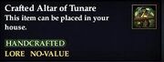 Crafted Altar of Tunare