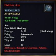 Dahlia's Axe