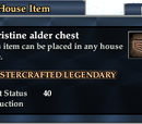 A pristine alder chest