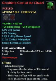 Occultist's Cowl of the Citadel