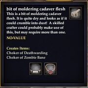 Bit of moldering cadaver flesh