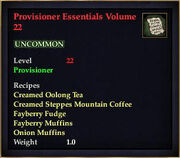 Provisioner Essentials Volume 22