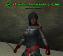 A Freedom Ambassador pilgrim