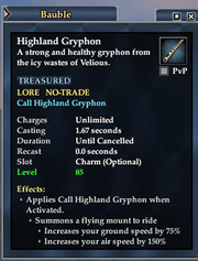 Gryphon stats