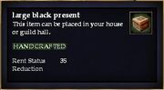 Large black present