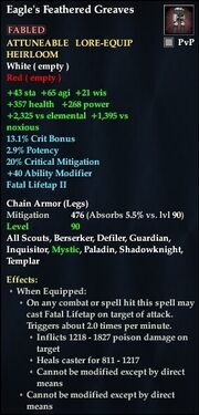 Eagle's Feathered Greaves