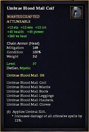 Umbrae Blood Mail Coif