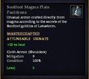 Sootfoot Magma Plain Pauldrons
