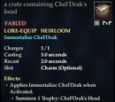 A crate containing Chel'Drak's head