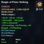 Bangle of Prime Striking
