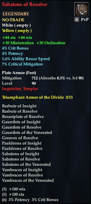 Sabatons of Resolve