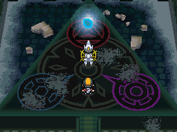 Arceus creating Dialga