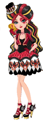 Rainha de Copas Ever After High Cheshire Cat Wikia, Lizzie, png