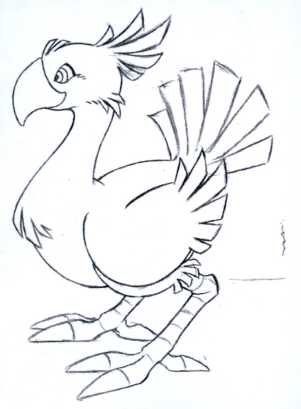 File Chocobo FFVII Sketch 1