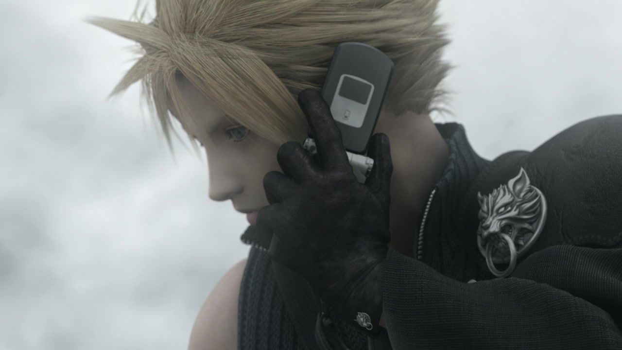 Image result for cloud strife cell phone.