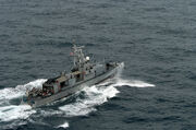USS Typhoon (PC 5) des patrouilles dans les eaux du golfe Persique