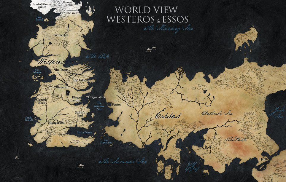 The east at http://gameofthrones.wikia.com/wiki/Essos