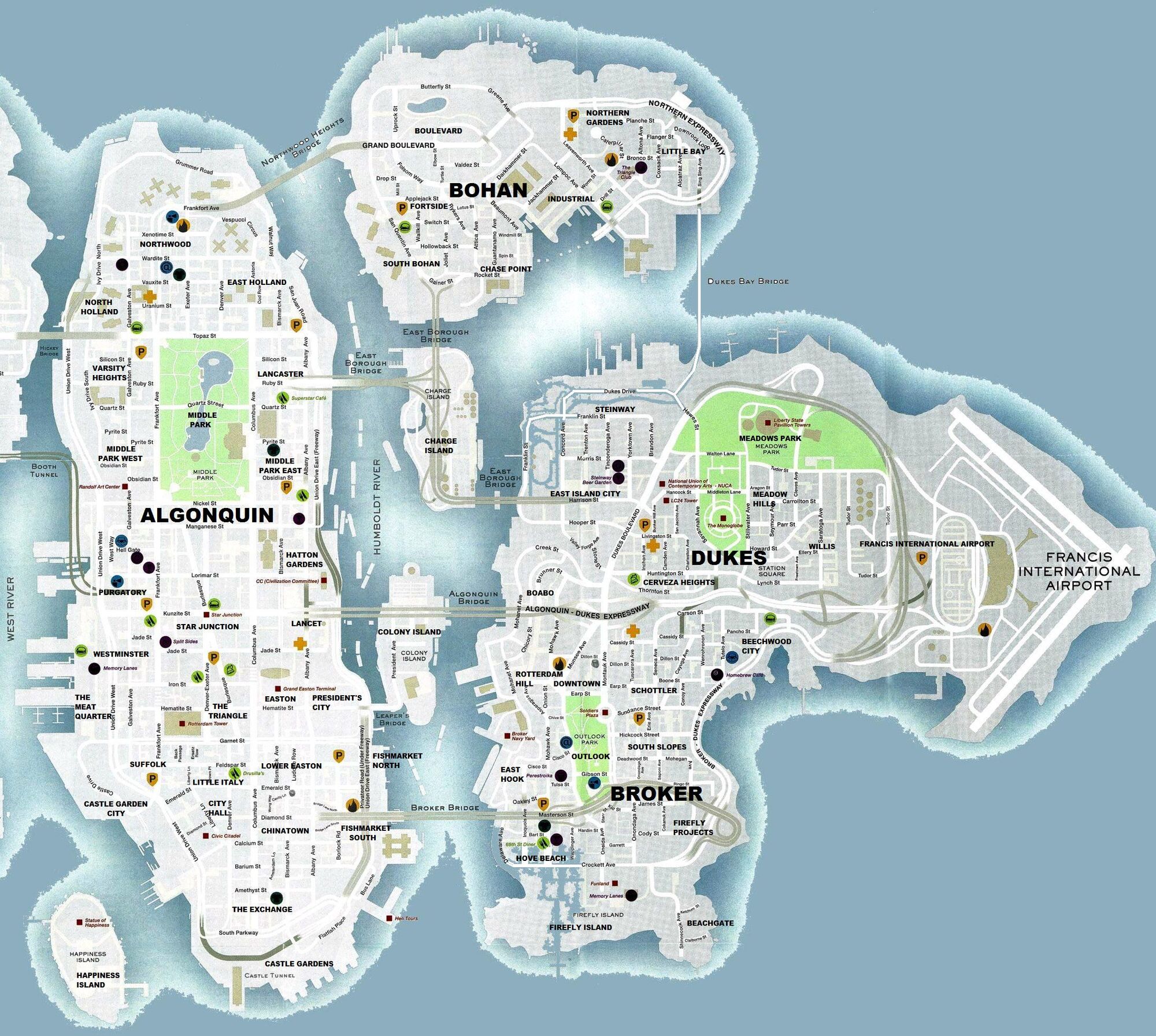 FichierCarte routière de Liberty City.jpg Grand Theft Wiki Fandom