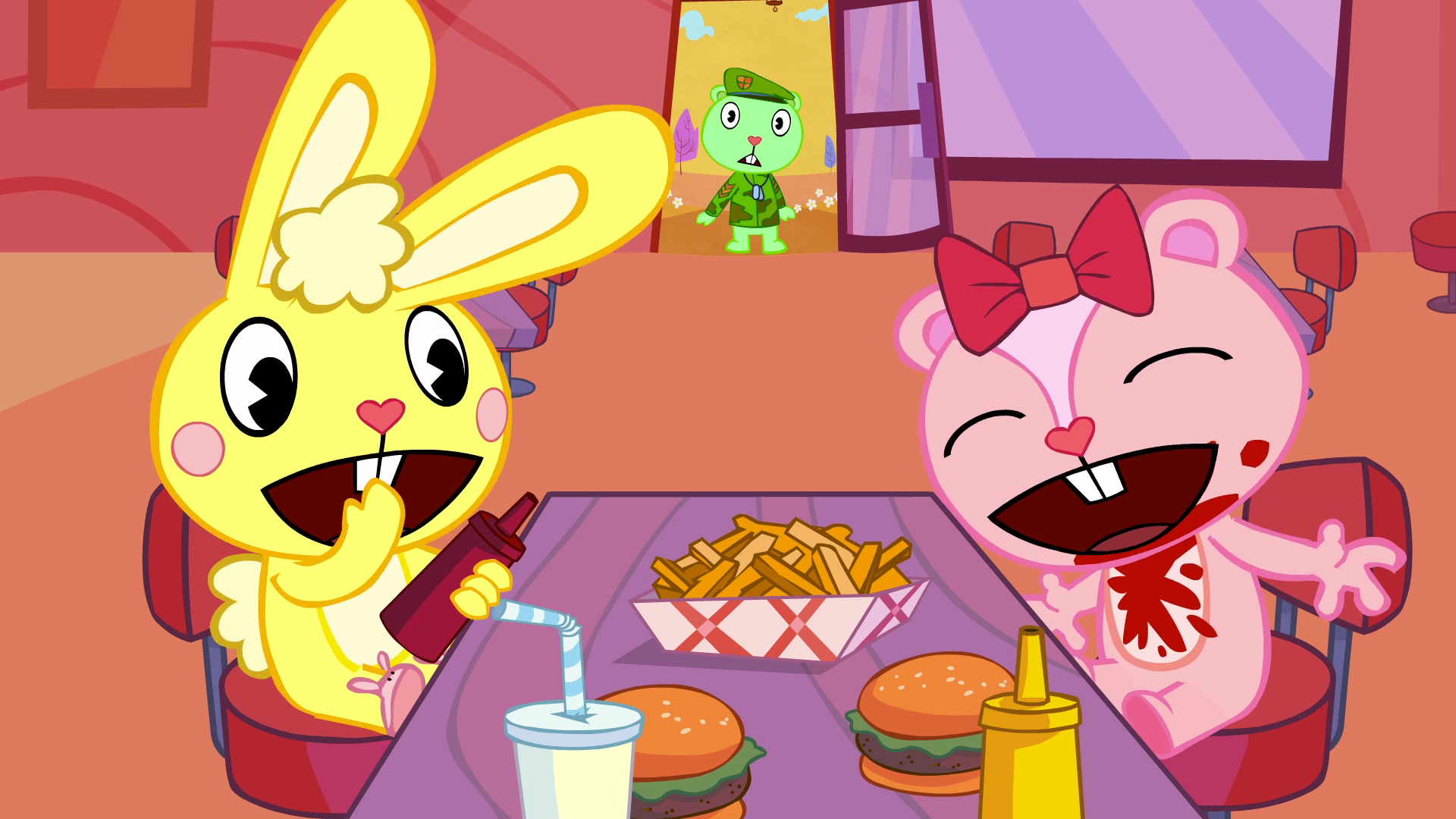 Flippin' Burgers | Happy Tree Friends Wiki | FANDOM powered by Wikia