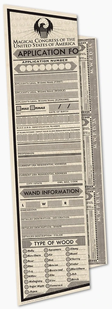 MACUSA Application for Wand Permit | Harry Potter Wiki | Fandom powered ...