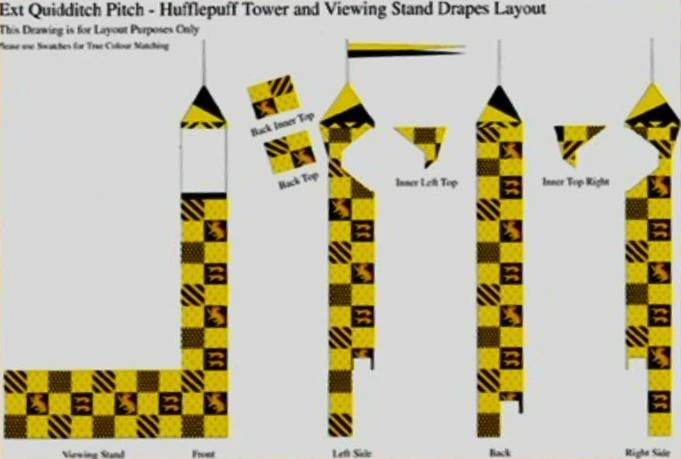 Bestand:Quidditch Pitch - Hufflepuff Tower and Viewing Stand Drapes ...