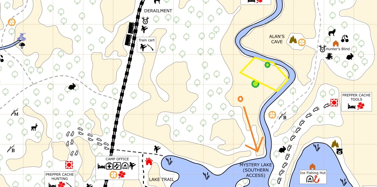 broken railroad map the long dark