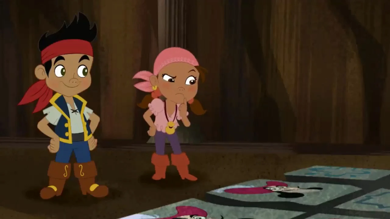 Image - Izzy&Jake-Izzy's Pirate Puzzle.jpg | Jake and the Never Land