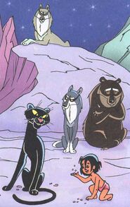 The black panther in the jungle book