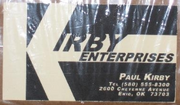 Kirby Ent. Card