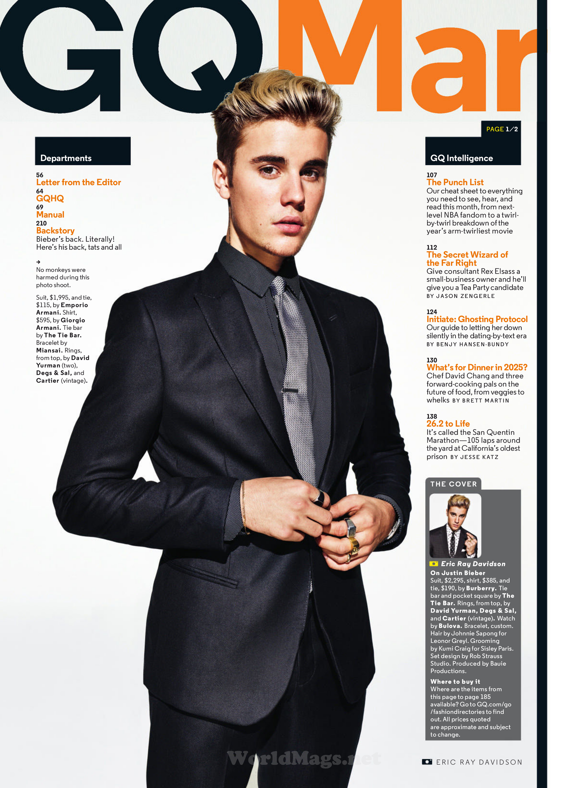 Image - GQ magazine March 2016 the cover.png | Justin 
