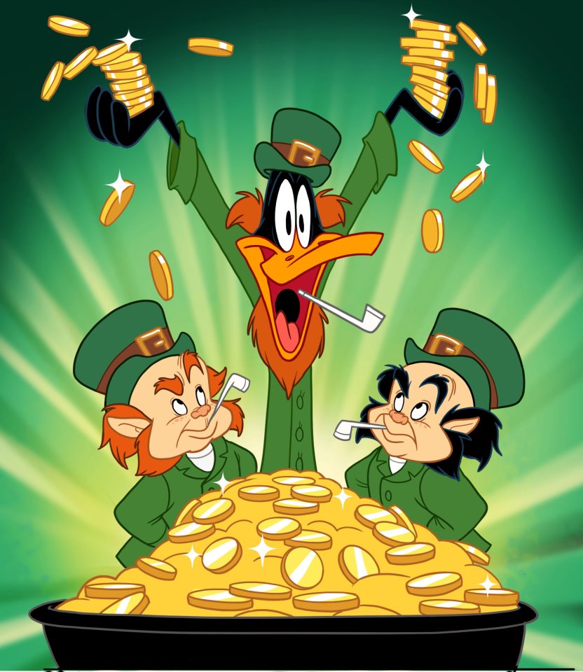 st patricks day wile e coyote
