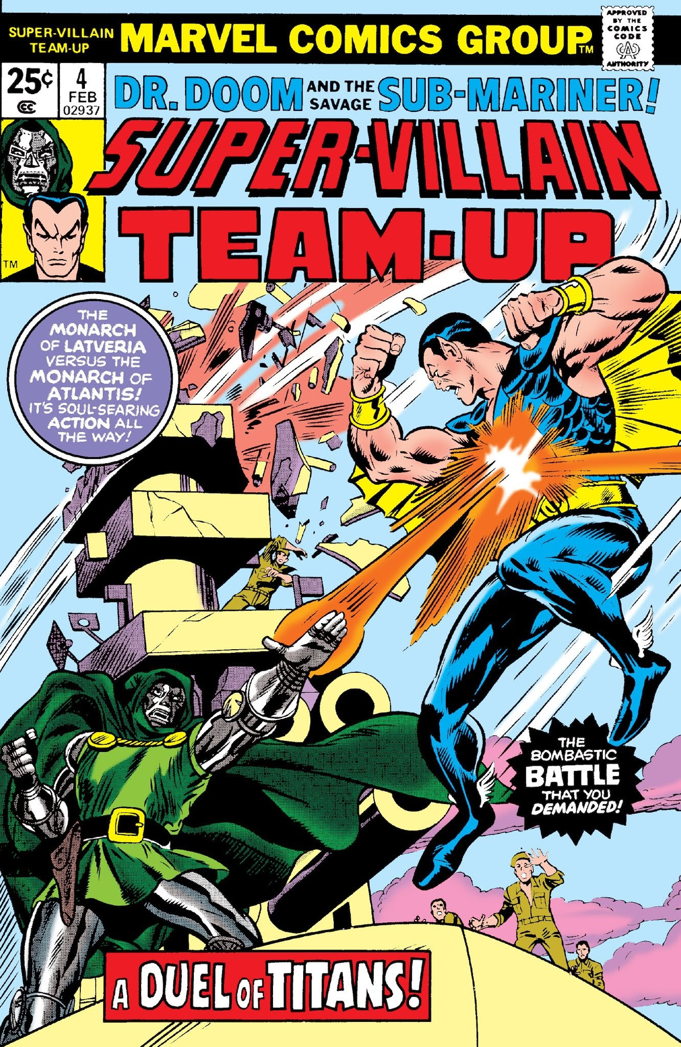 SUPER-VILLAIN TEAM-UP # 1 FN+ (6.5) GLOSSY MID GRADE - 1975 - CENTS - 99p START SUPER-VILLAIN TEAM-UP # 1 FN+ (6.5) GLOSSY MID GRADE - 1975 - CENTS - 99p START