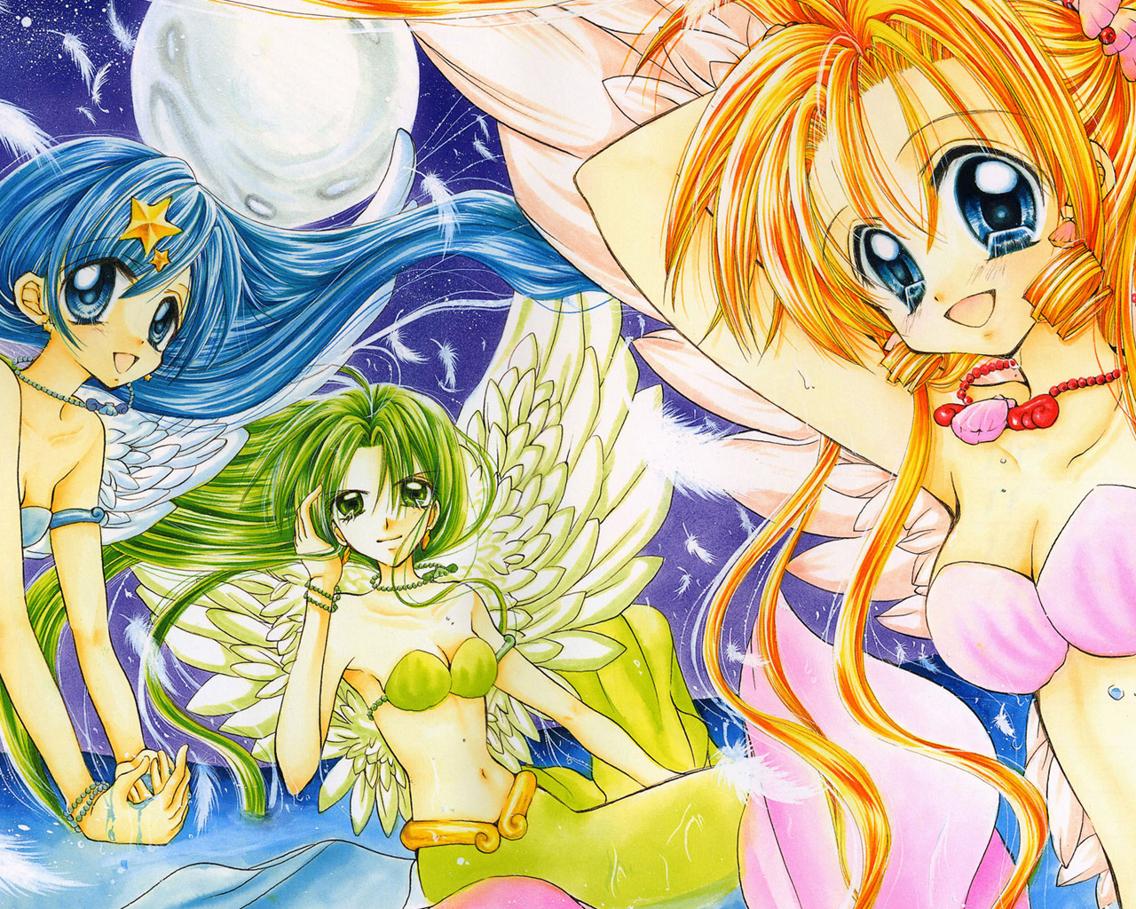 Image Manga Mermaid Angels Hanon Lucia & Rina Mermaid melody Wiki