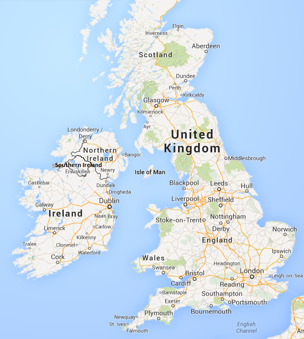 Image - Political Map Of Southern Ireland UK.png | MicroWiki | Fandom